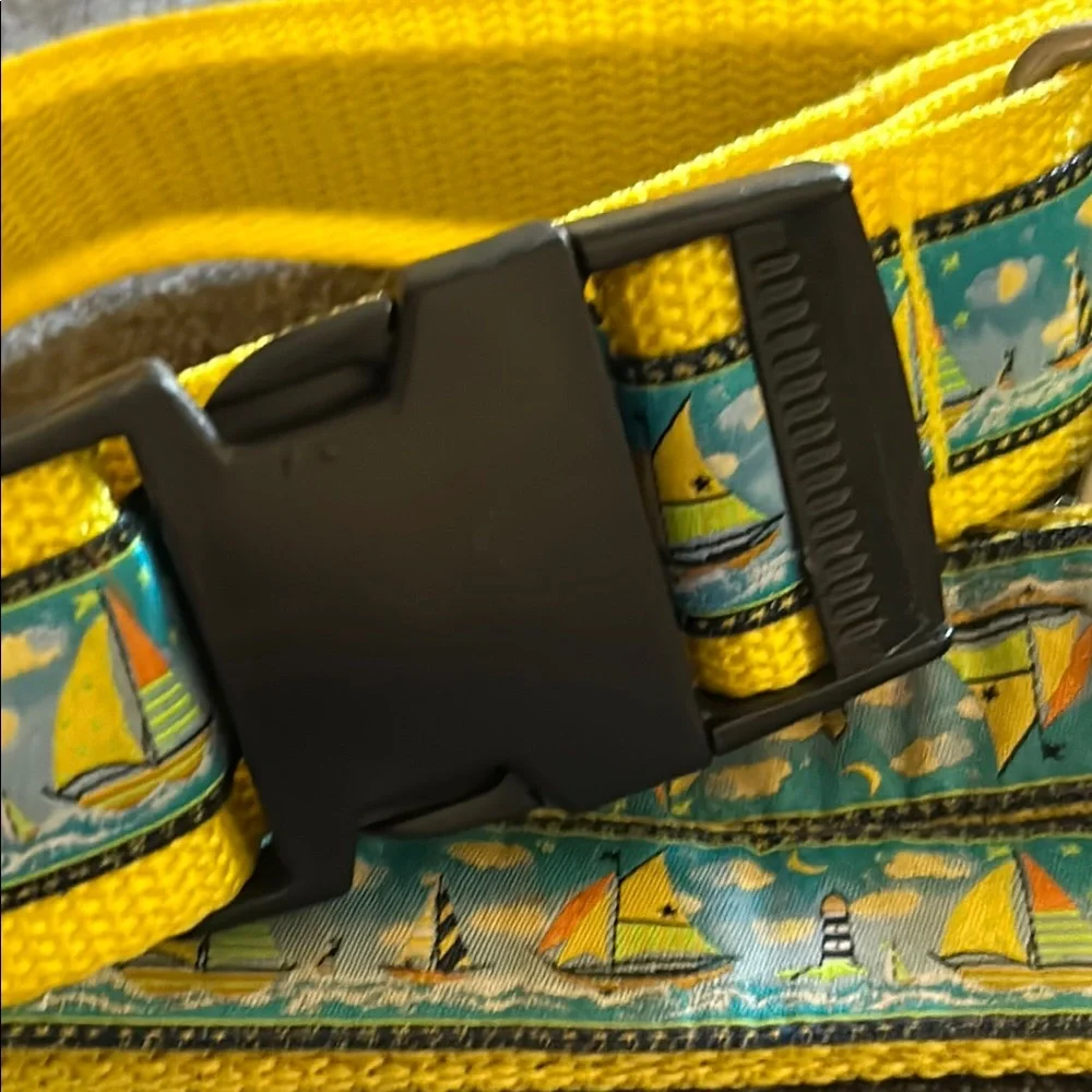 Sailboat Dog Collar & 4ft Leash